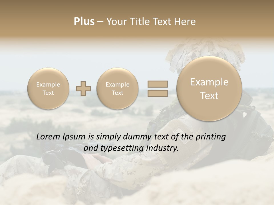 Action Army Ammo PowerPoint Template