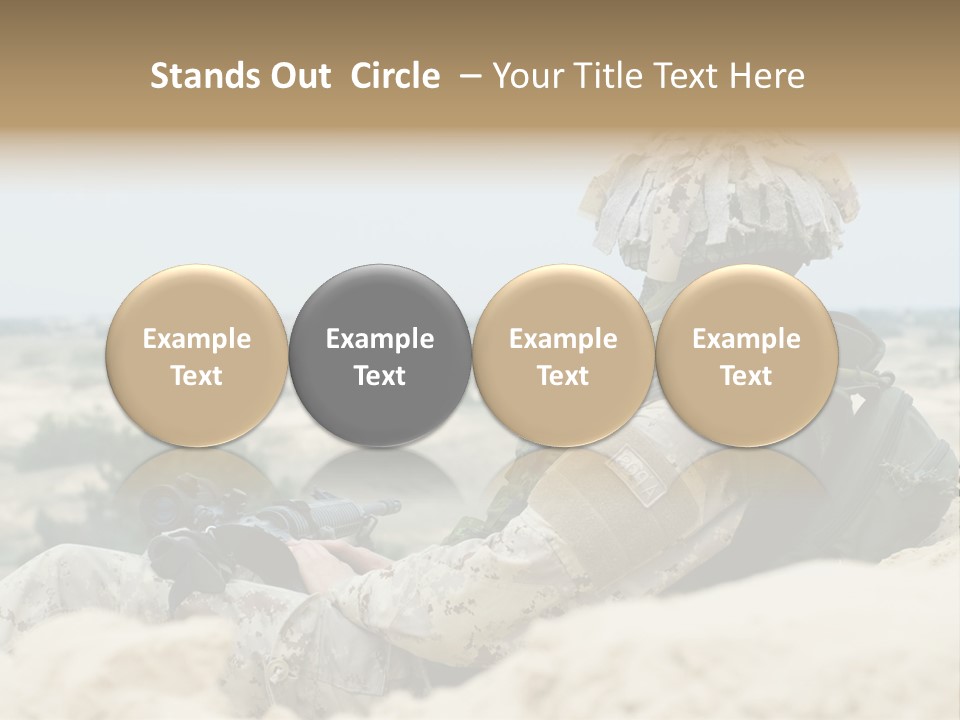 Action Army Ammo PowerPoint Template