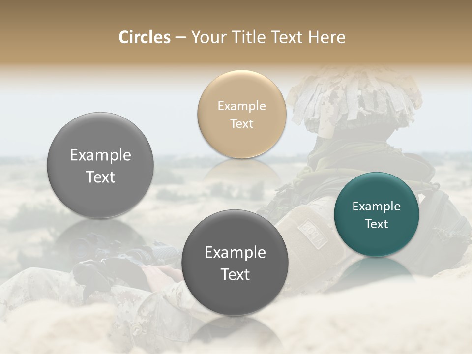 Action Army Ammo PowerPoint Template