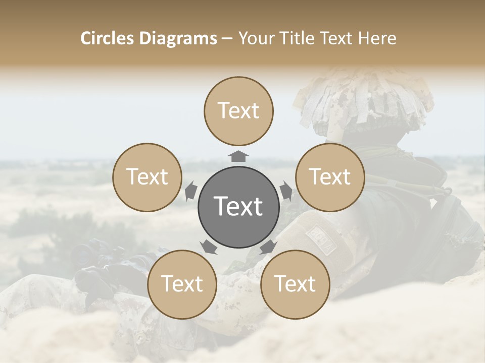 Action Army Ammo PowerPoint Template