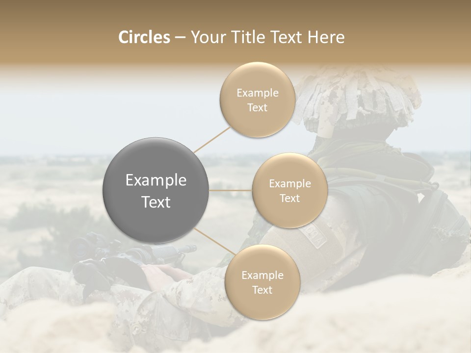 Action Army Ammo PowerPoint Template