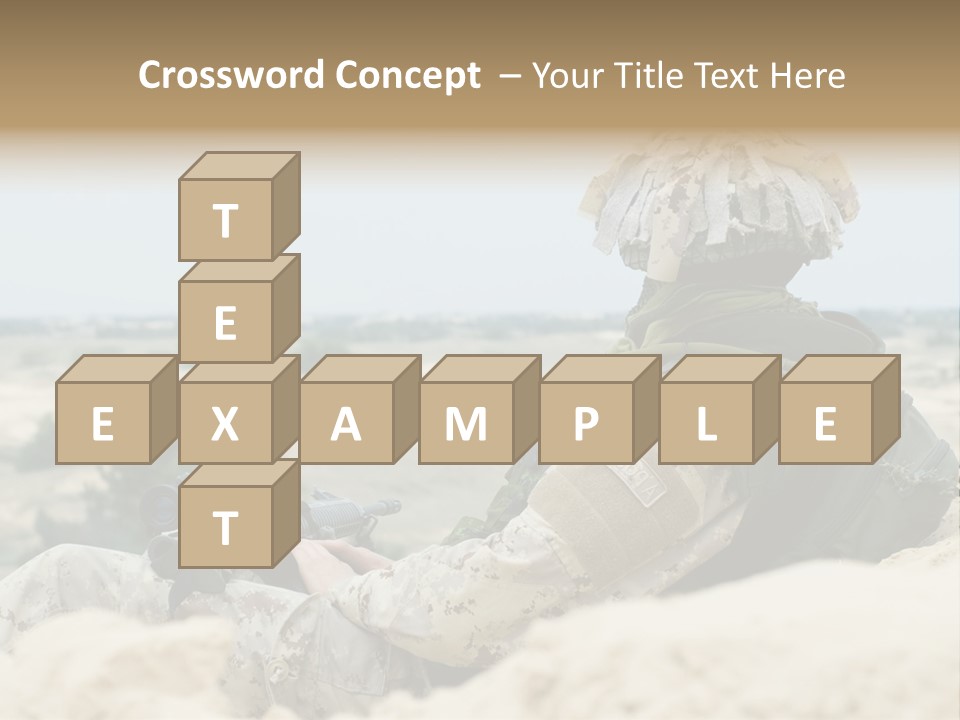 Action Army Ammo PowerPoint Template