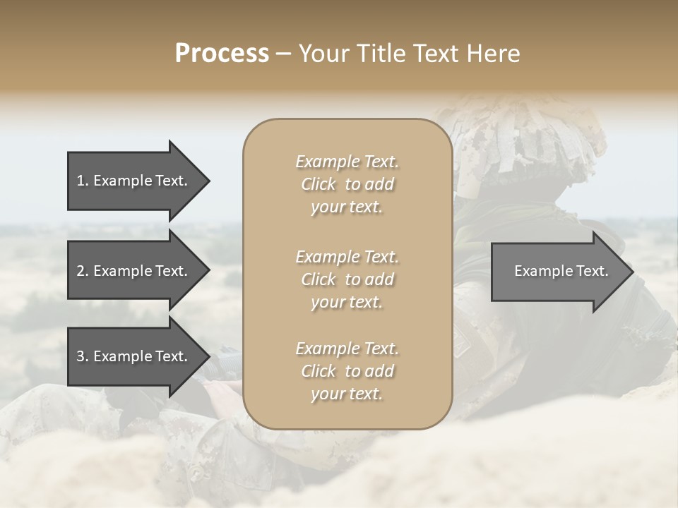 Action Army Ammo PowerPoint Template
