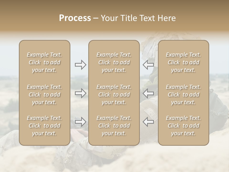 Action Army Ammo PowerPoint Template