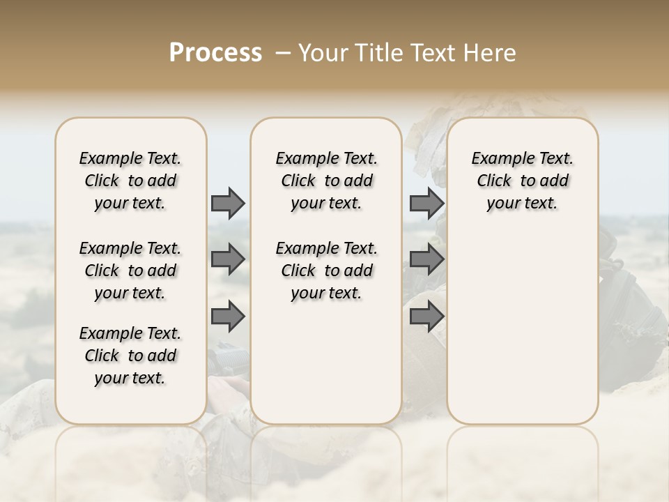 Action Army Ammo PowerPoint Template
