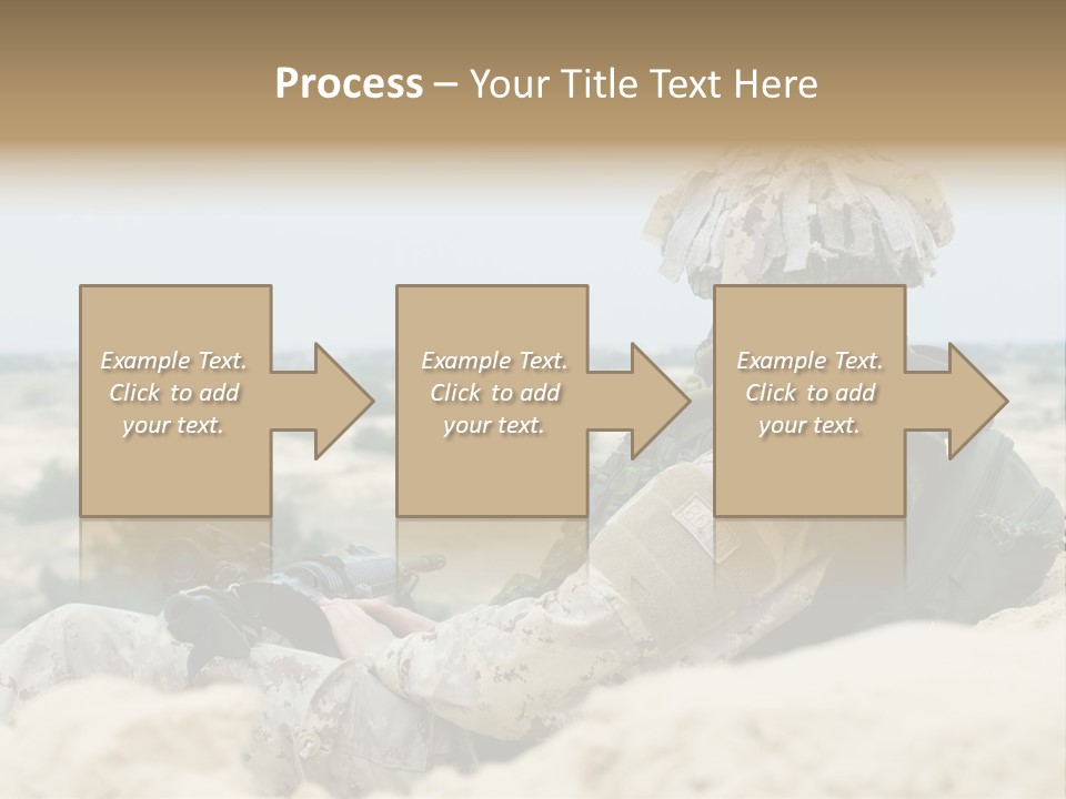 Action Army Ammo PowerPoint Template