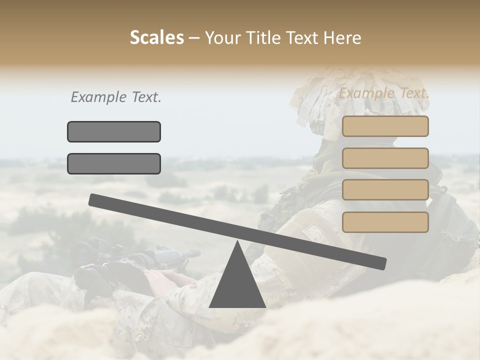 Action Army Ammo PowerPoint Template