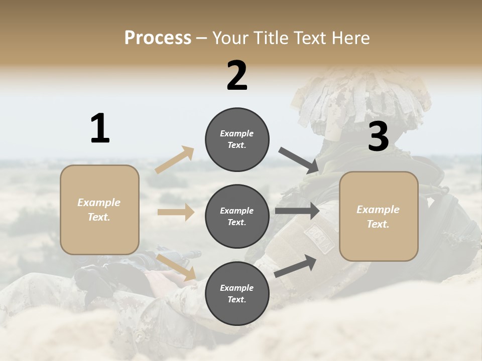 Action Army Ammo PowerPoint Template