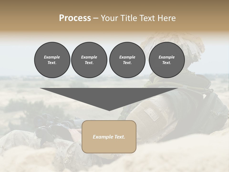 Action Army Ammo PowerPoint Template