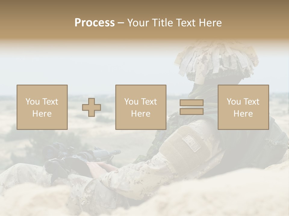 Action Army Ammo PowerPoint Template