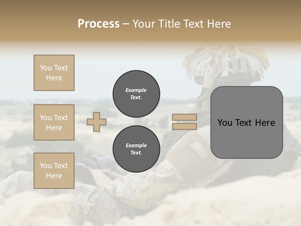 Action Army Ammo PowerPoint Template