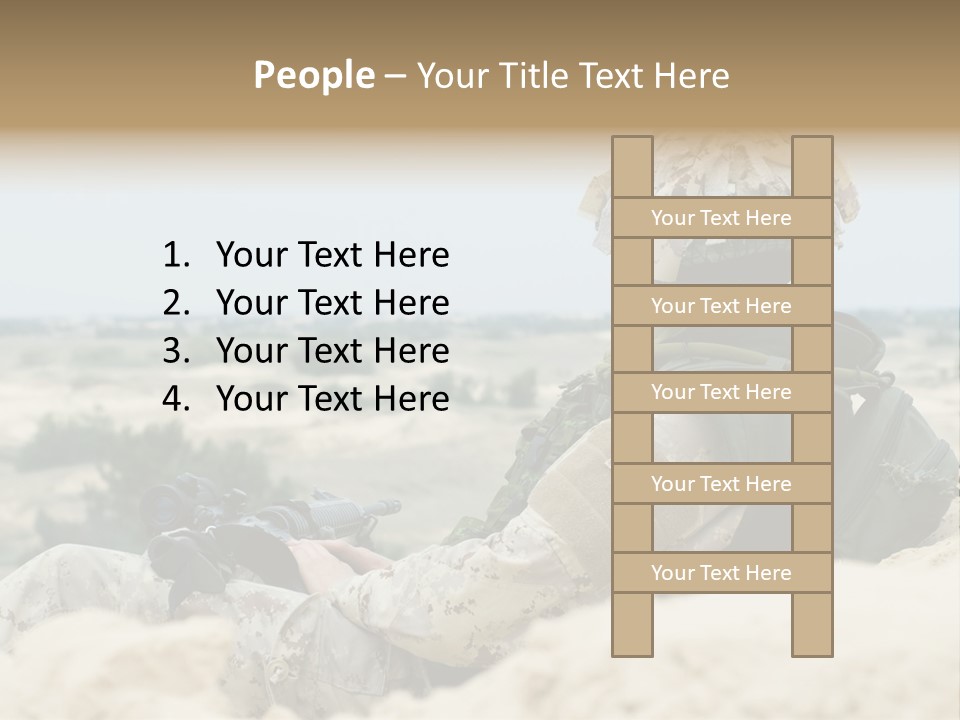 Action Army Ammo PowerPoint Template
