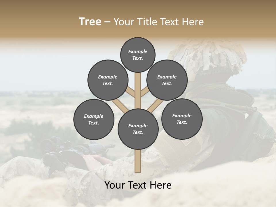 Action Army Ammo PowerPoint Template