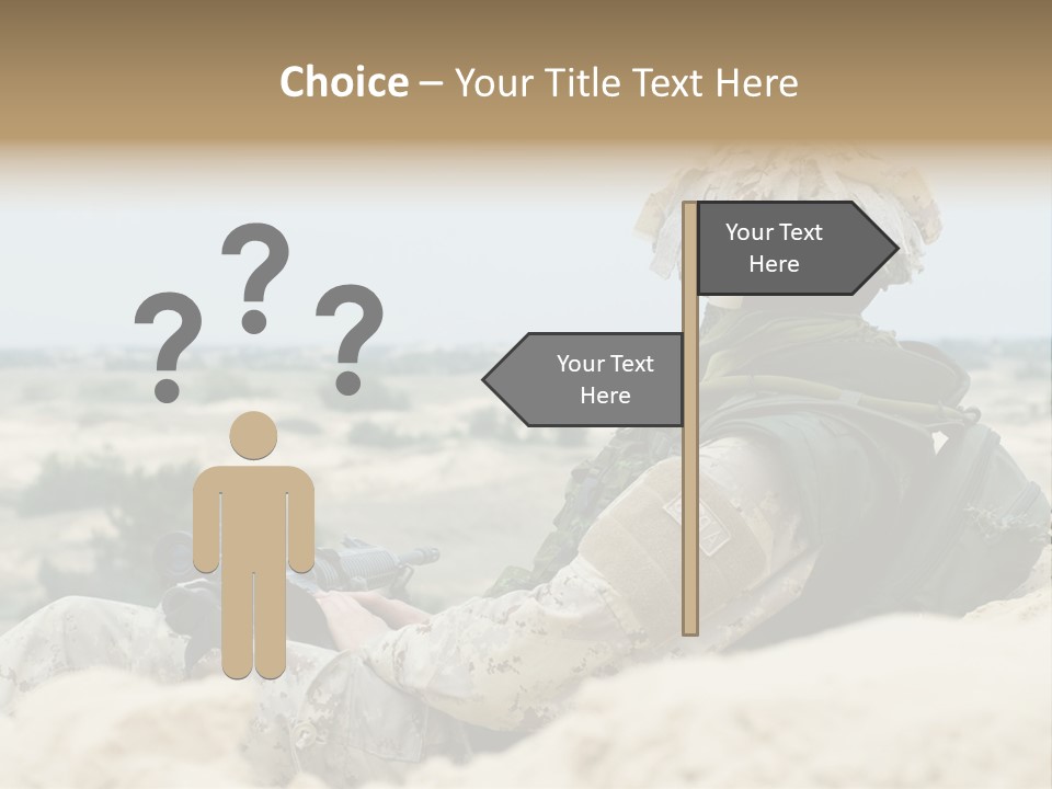 Action Army Ammo PowerPoint Template