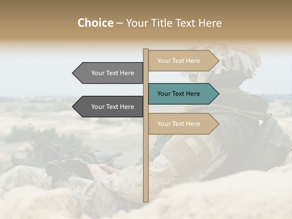 Action Army Ammo PowerPoint Template