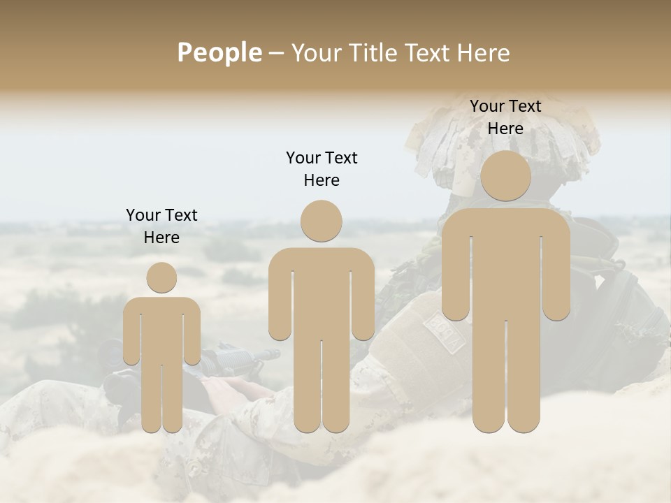 Action Army Ammo PowerPoint Template