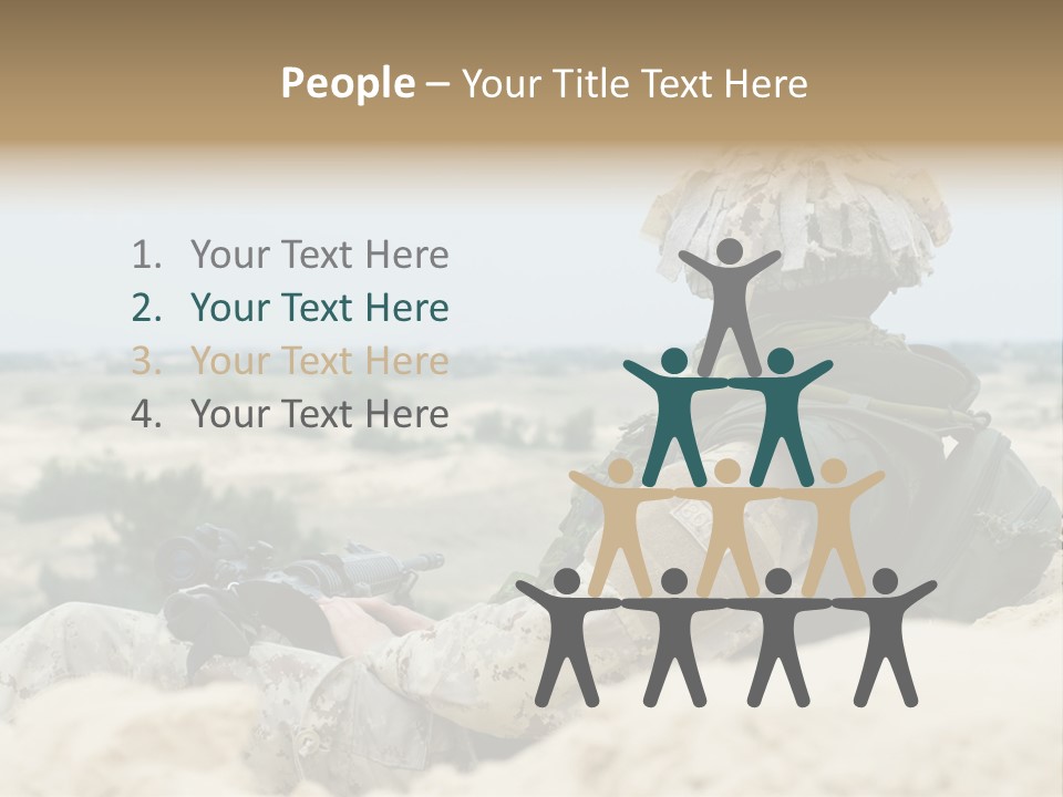 Action Army Ammo PowerPoint Template