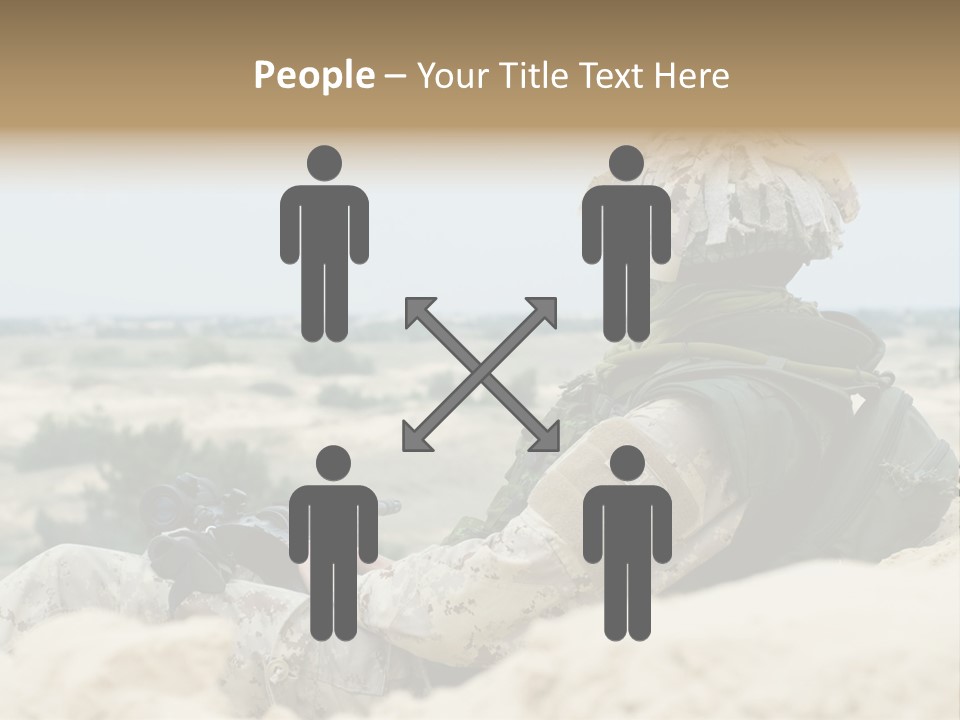 Action Army Ammo PowerPoint Template