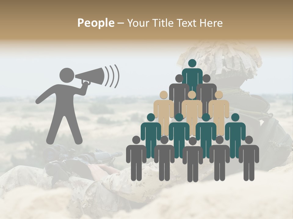 Action Army Ammo PowerPoint Template