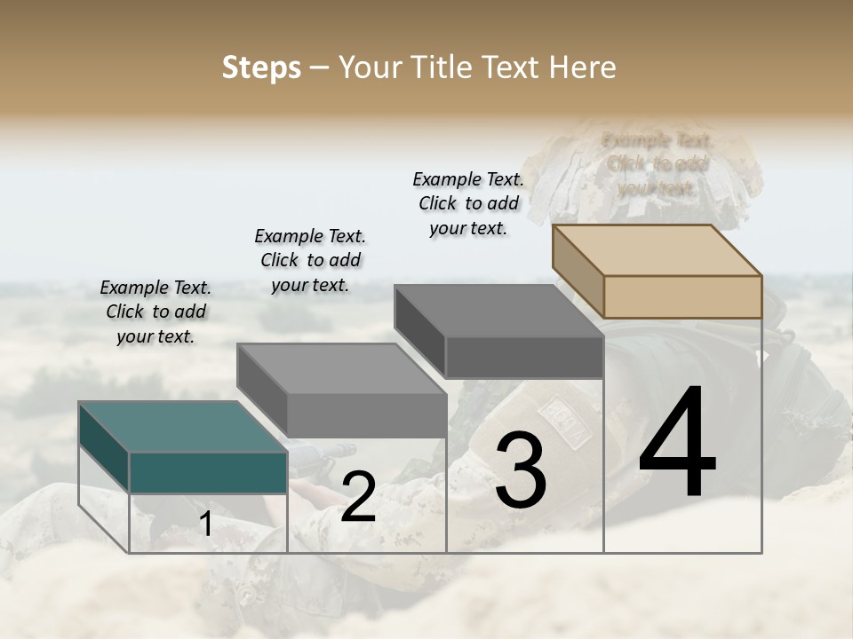 Action Army Ammo PowerPoint Template