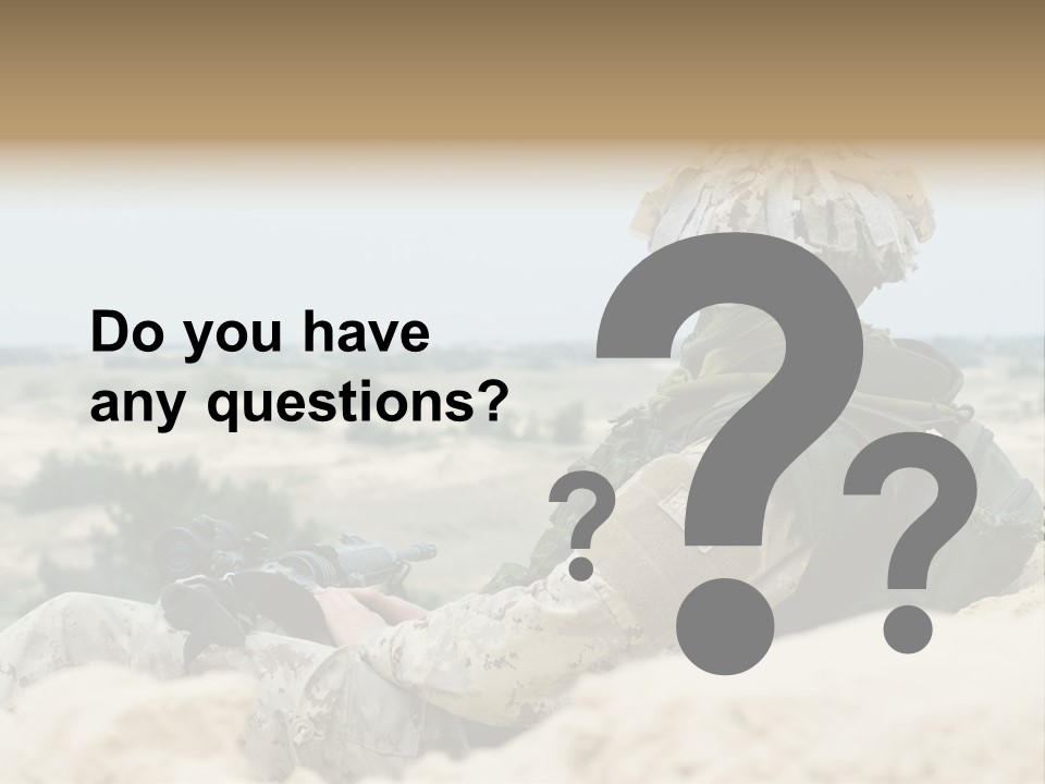 Action Army Ammo PowerPoint Template