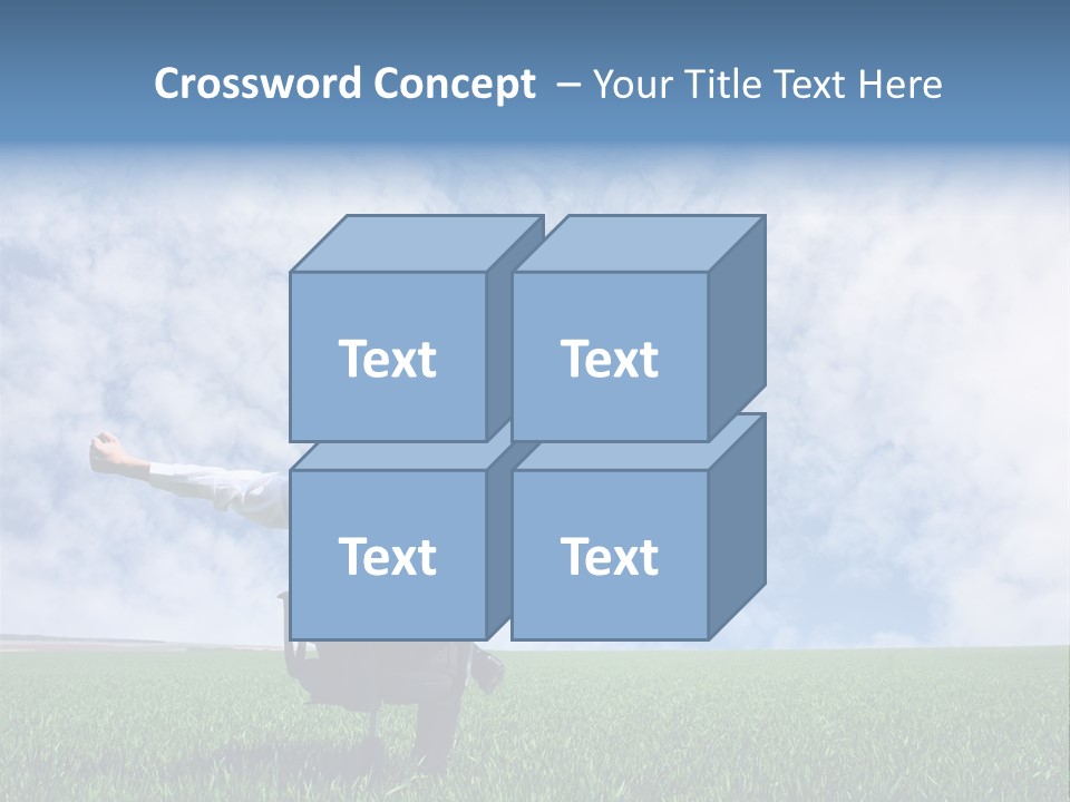 Field Sign Happy PowerPoint Template