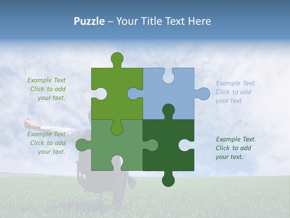 Field Sign Happy PowerPoint Template