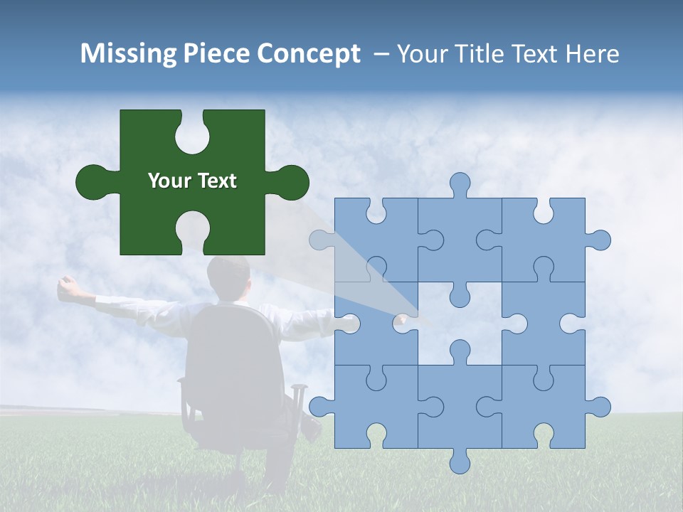 Field Sign Happy PowerPoint Template