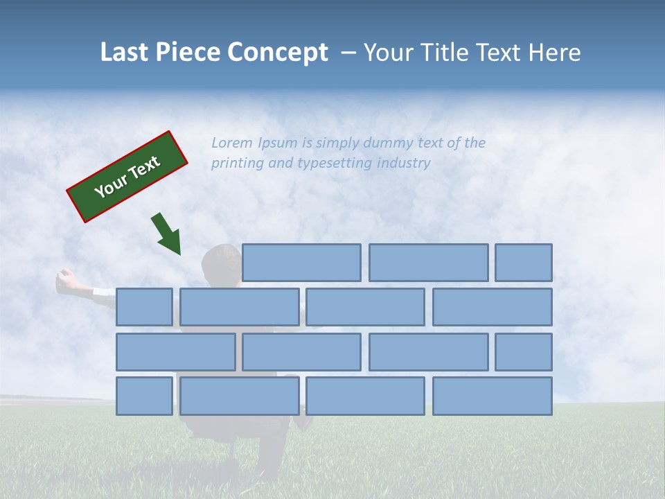 Field Sign Happy PowerPoint Template