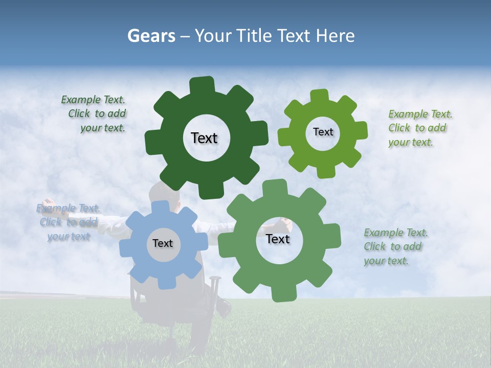 Field Sign Happy PowerPoint Template