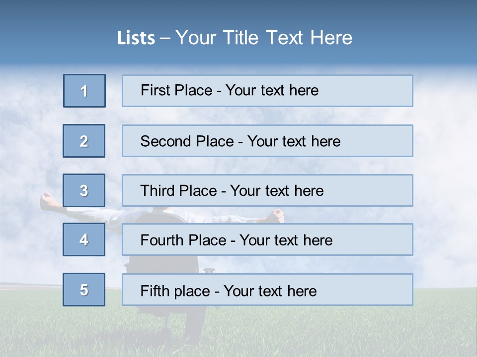 Field Sign Happy PowerPoint Template