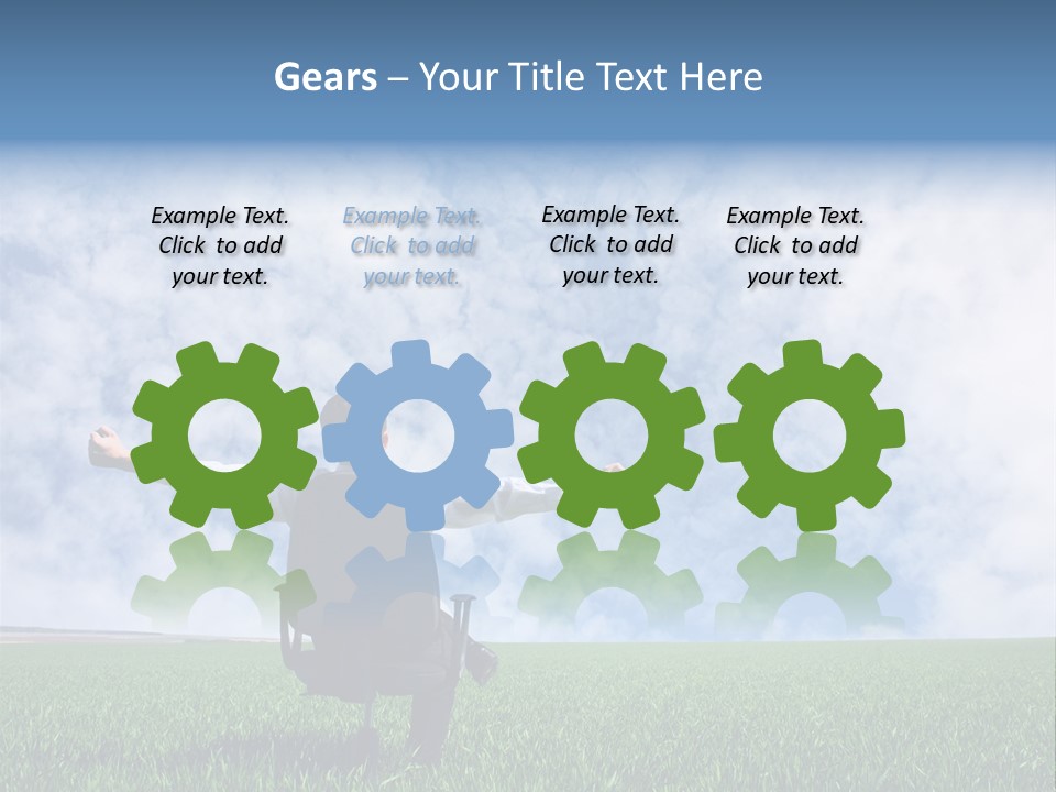 Field Sign Happy PowerPoint Template