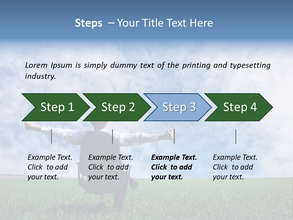Field Sign Happy PowerPoint Template