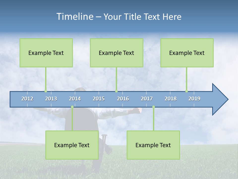 Field Sign Happy PowerPoint Template