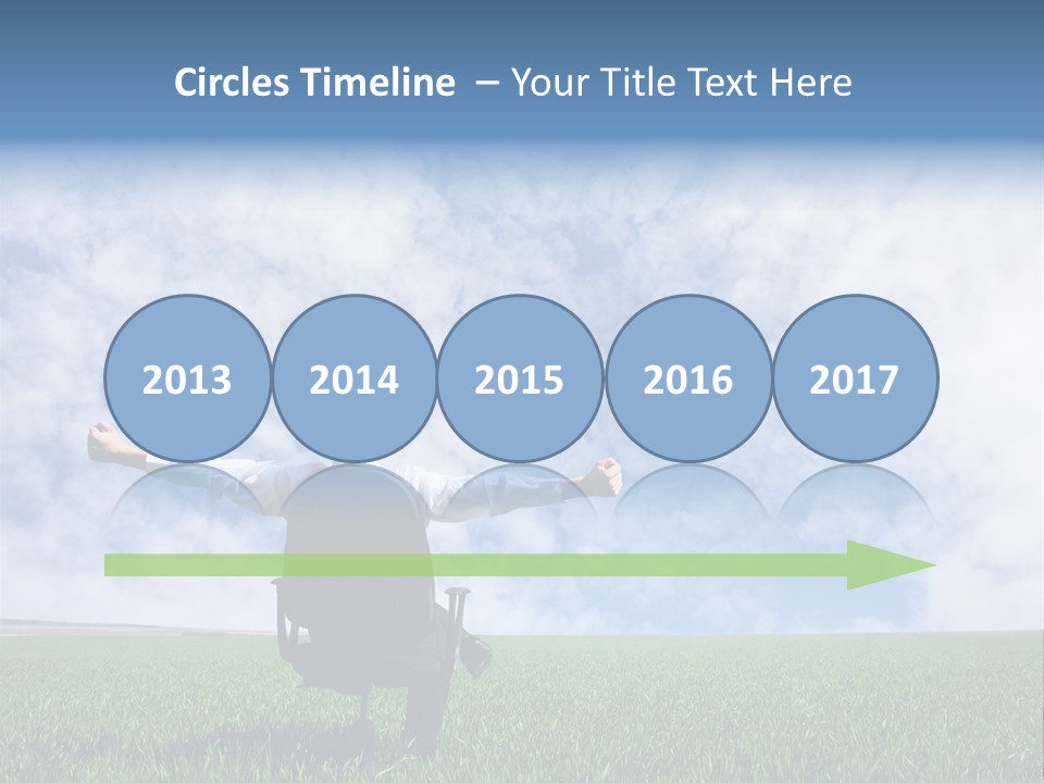 Field Sign Happy PowerPoint Template