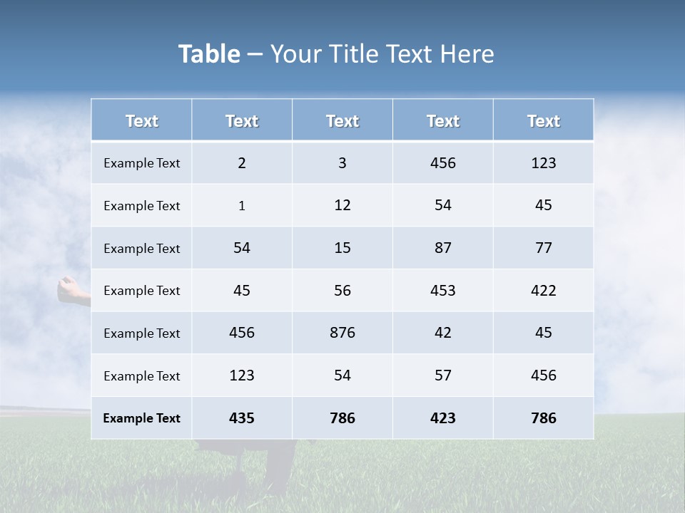 Field Sign Happy PowerPoint Template