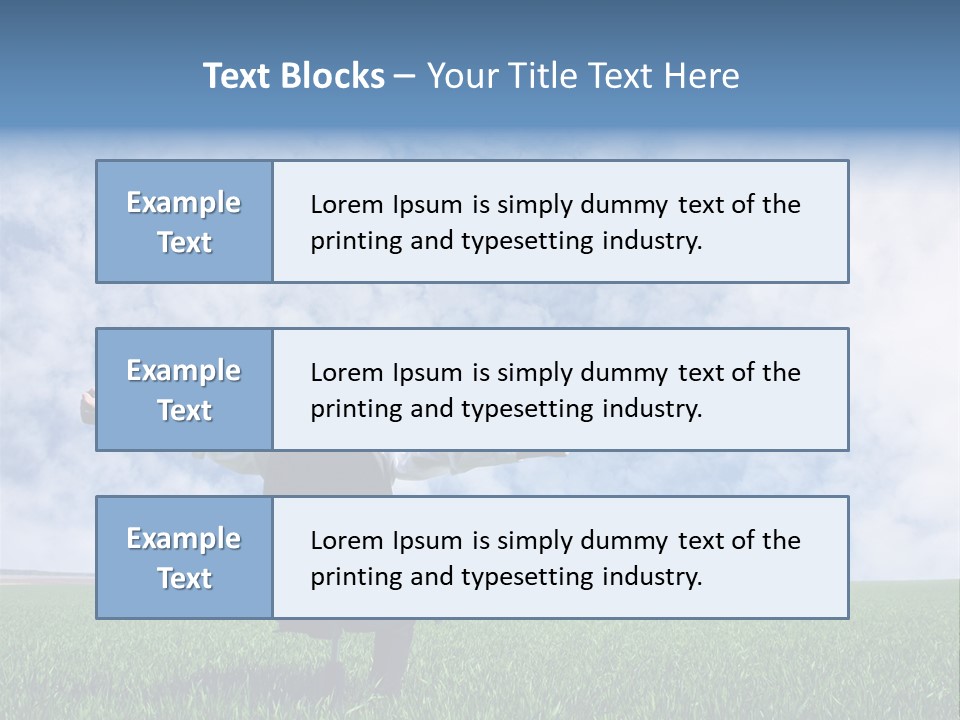 Field Sign Happy PowerPoint Template