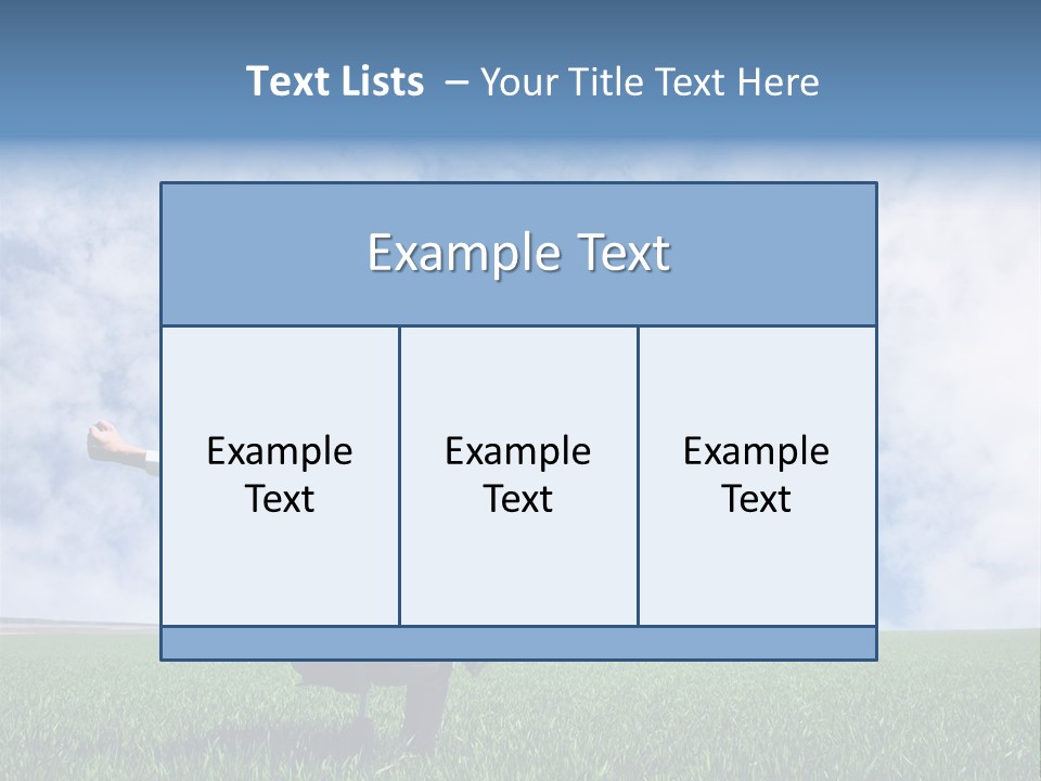Field Sign Happy PowerPoint Template