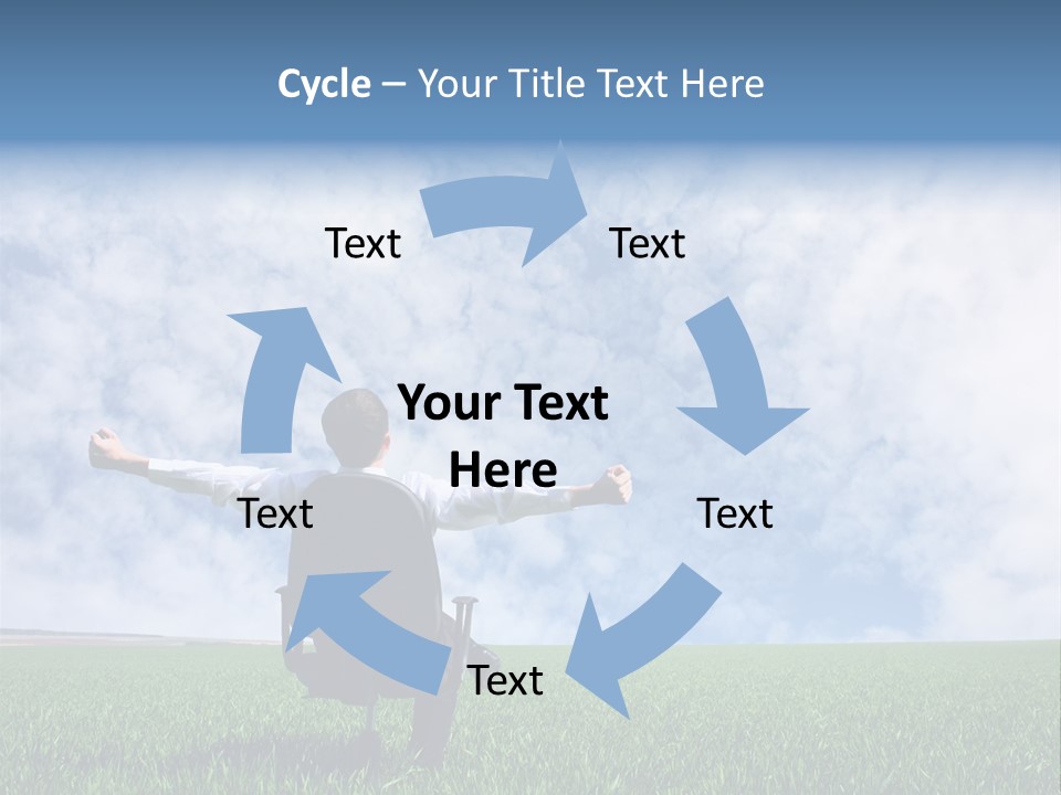 Field Sign Happy PowerPoint Template
