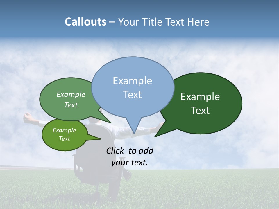 Field Sign Happy PowerPoint Template