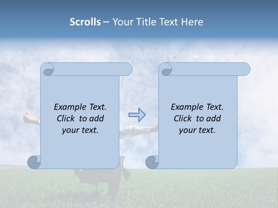 Field Sign Happy PowerPoint Template