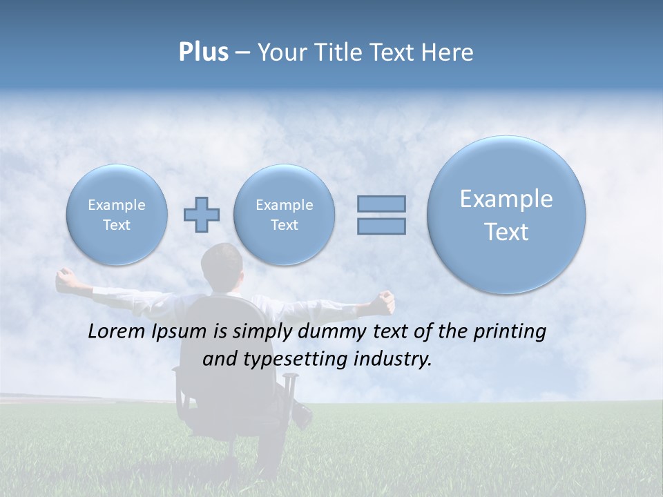 Field Sign Happy PowerPoint Template