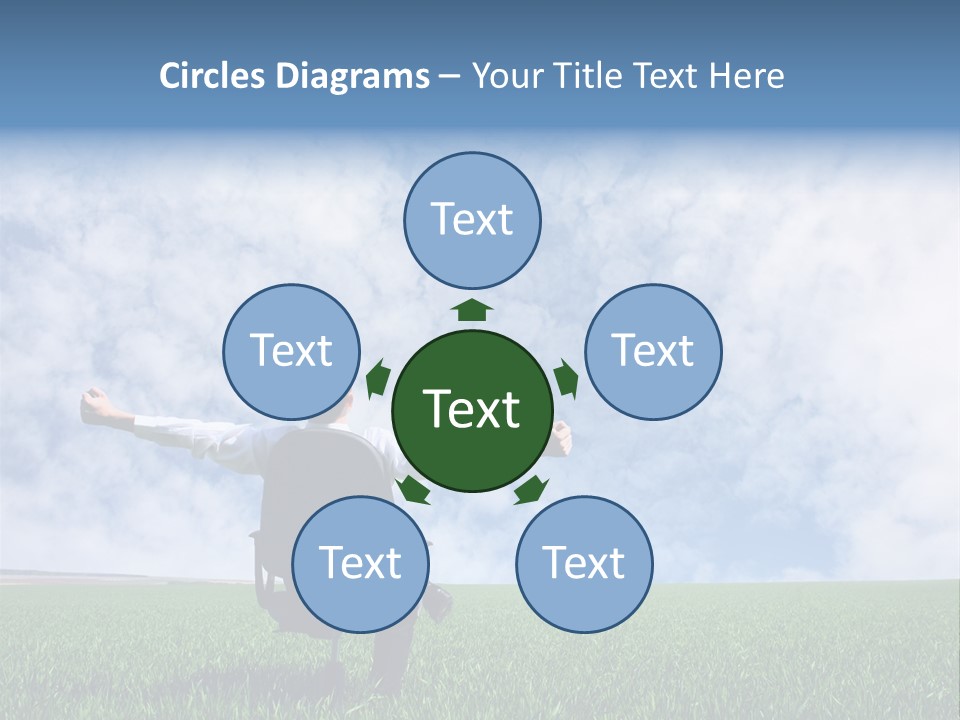 Field Sign Happy PowerPoint Template