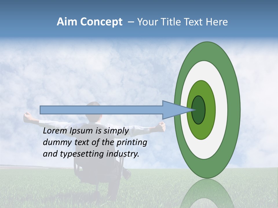 Field Sign Happy PowerPoint Template