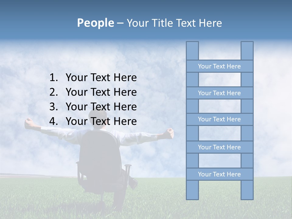 Field Sign Happy PowerPoint Template