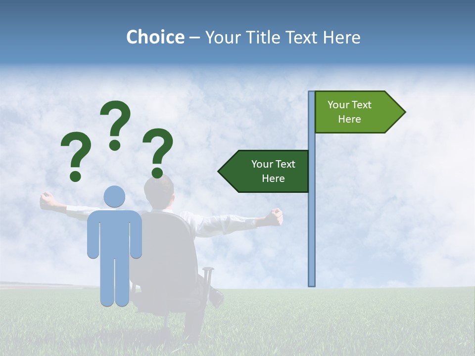 Field Sign Happy PowerPoint Template