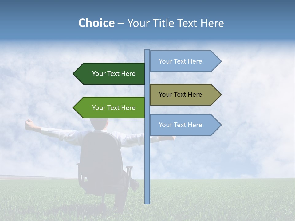 Field Sign Happy PowerPoint Template