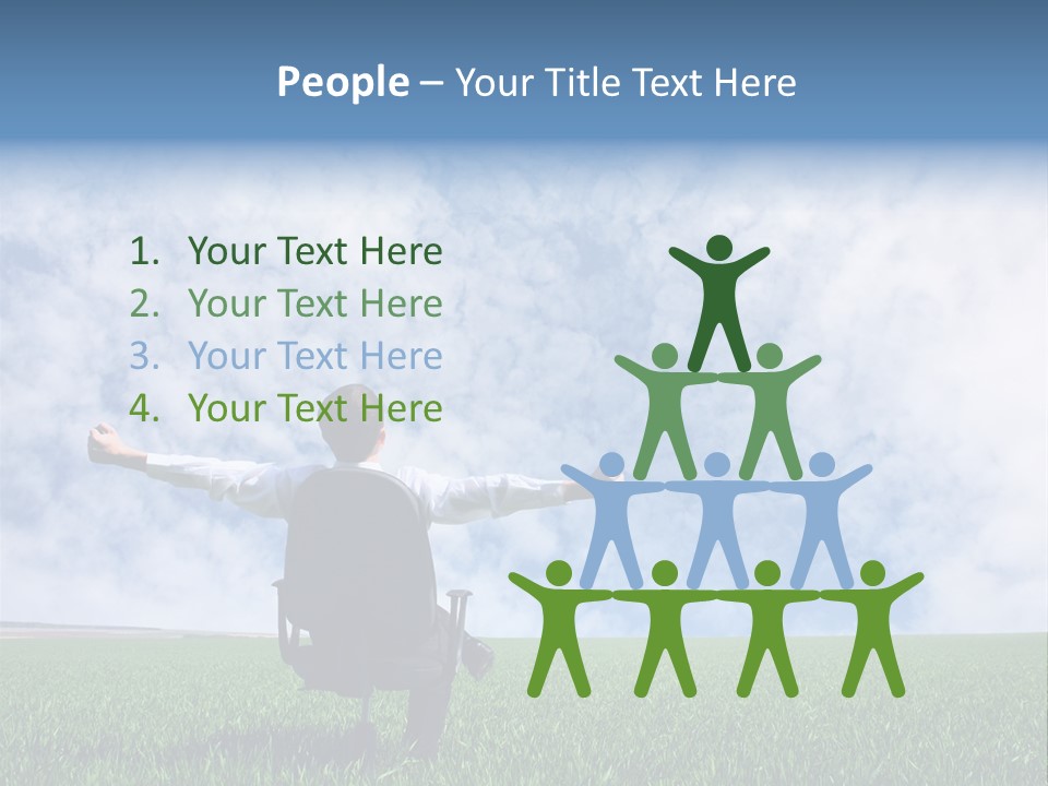 Field Sign Happy PowerPoint Template