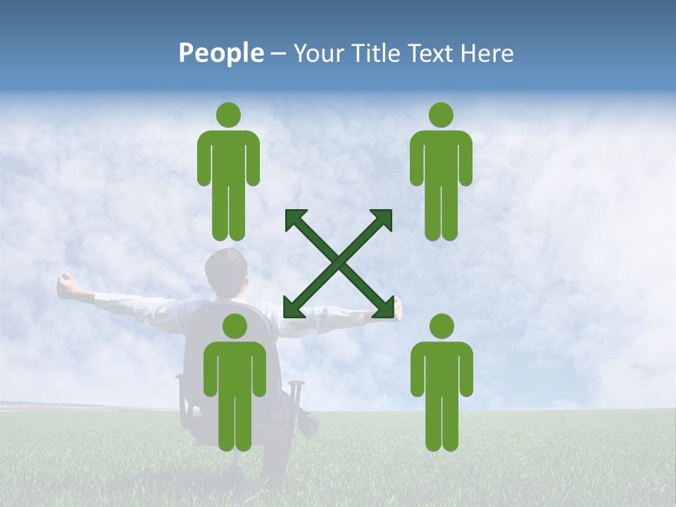 Field Sign Happy PowerPoint Template