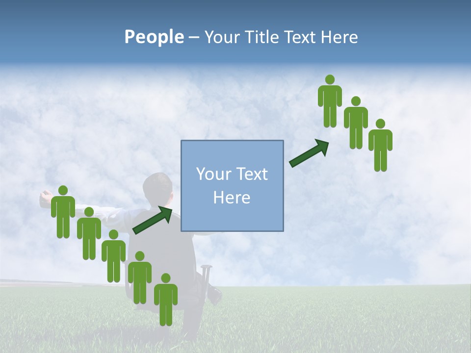 Field Sign Happy PowerPoint Template